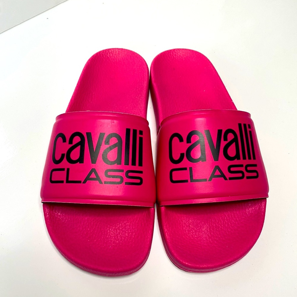 Roberto Cavalli pink slide